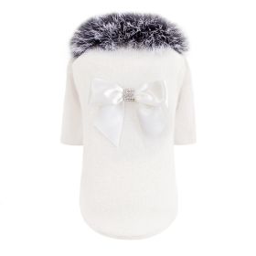 High Society Dog Sweater (Color: cream, size: XS)