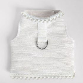 Isabella Dog Harness (Color: Ivory, size: XS)