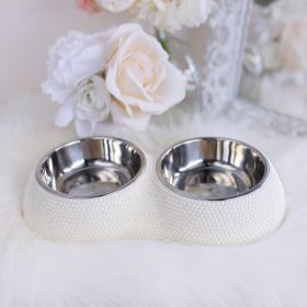 Pearl Pet Dining Bowl (Color: Pearl)