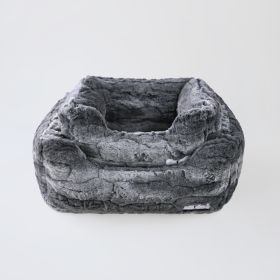 Deluxe Dog Bed (Color: Granite, size: LG)